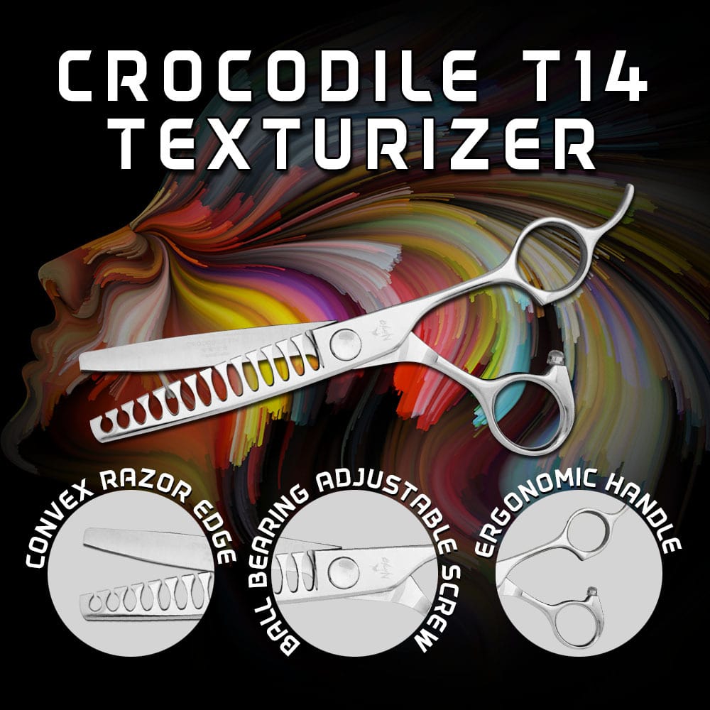 Alligator Handle Silvery Hairdressing Scissors Hair Cutting - Temu