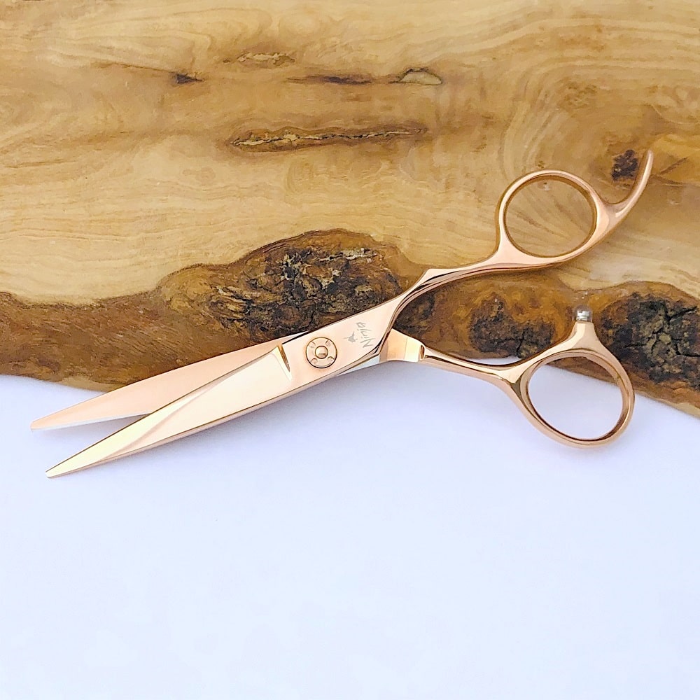 Utsuri 5.5 Hair Scissors Rose Gold Titanium Hair Cutting Shears